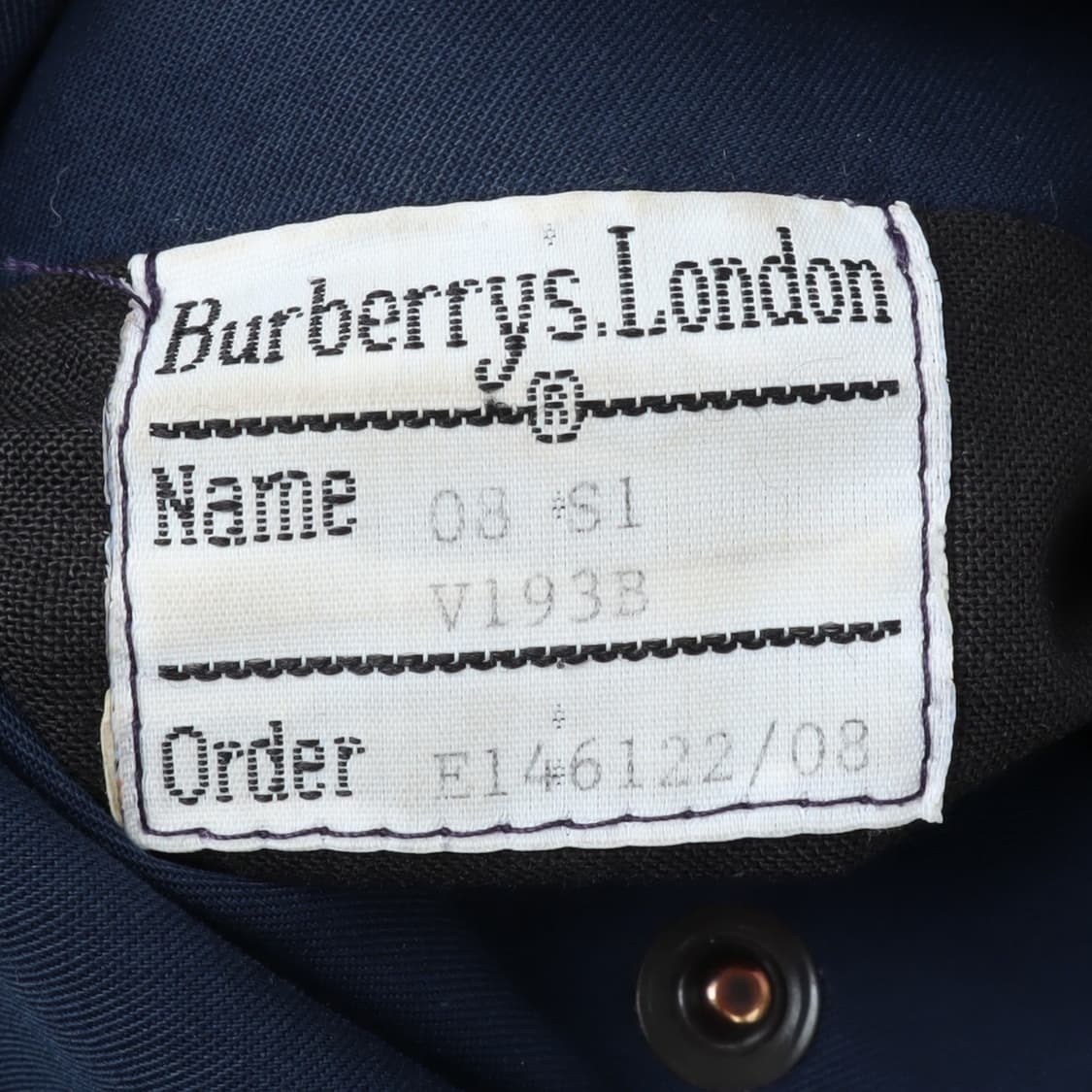 버버리 네이비 퀄팅 후디 트렌치 코트 상품이미지9