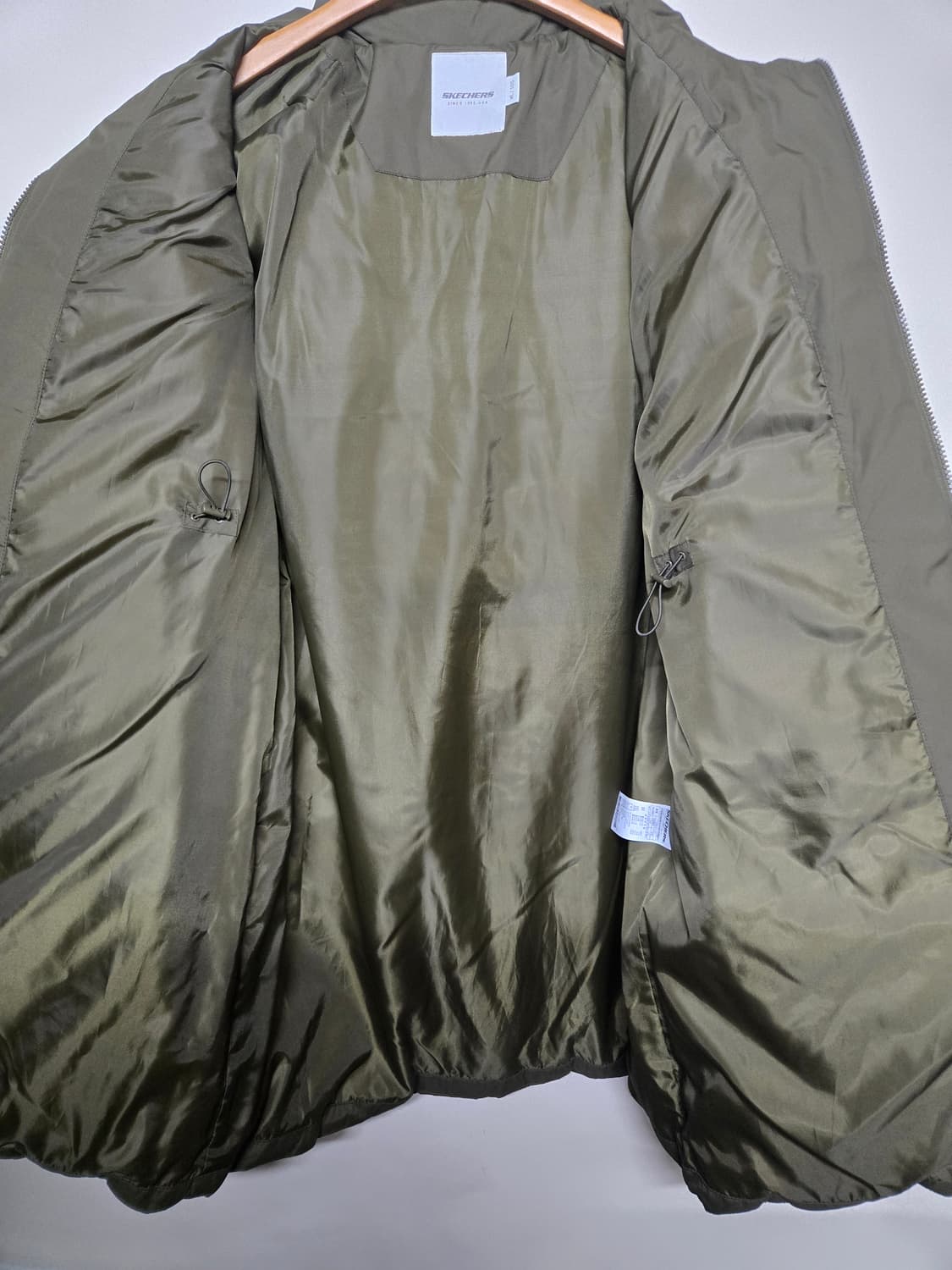 스케쳐스 롱 퀼팅 패딩 XL(105) 올리브 카키 상품이미지3