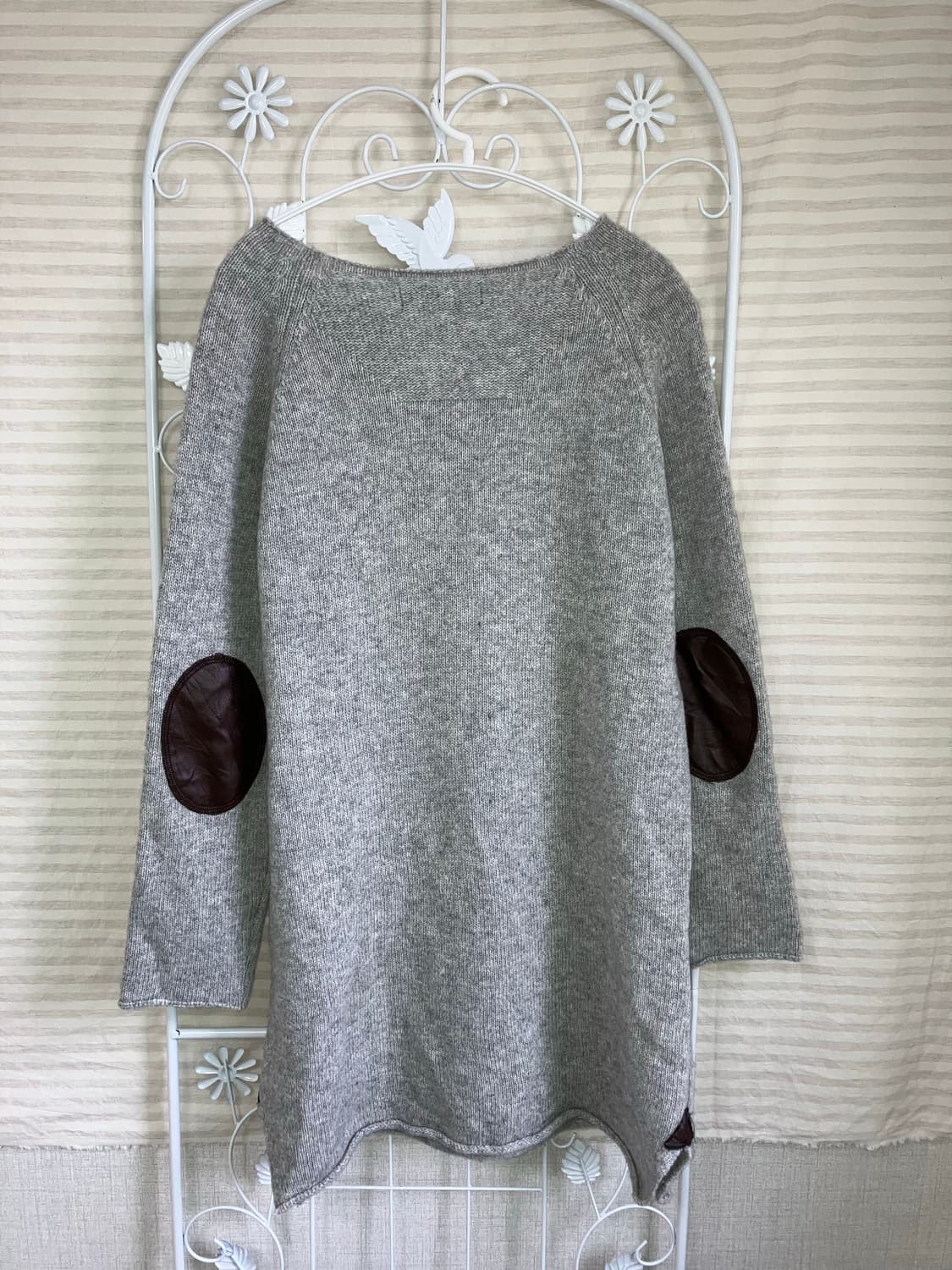 jpn vintage 차콜 네이비 레터링 니트 y2k 스트릿 갸루 펑키 상품이미지5