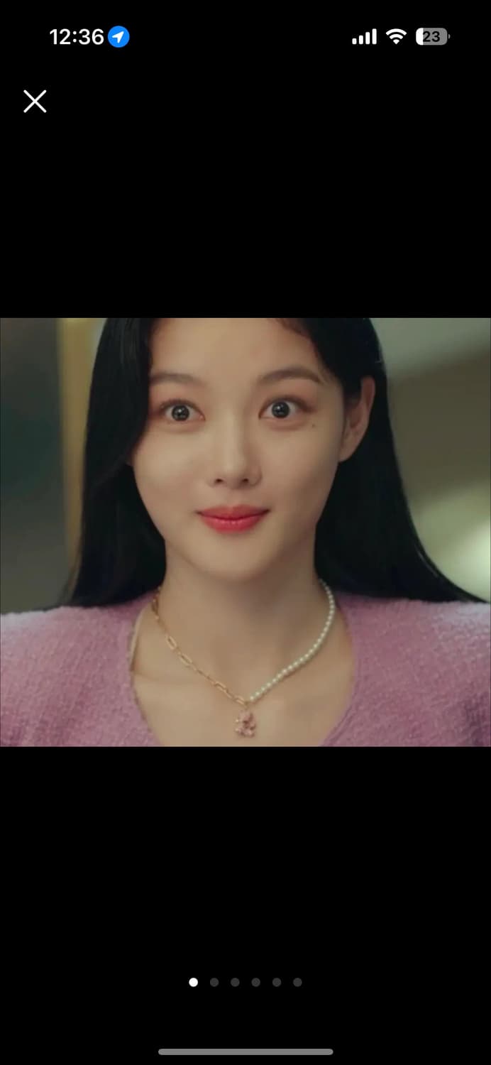 스와로브스키 테디 진주 목걸이 상품이미지2