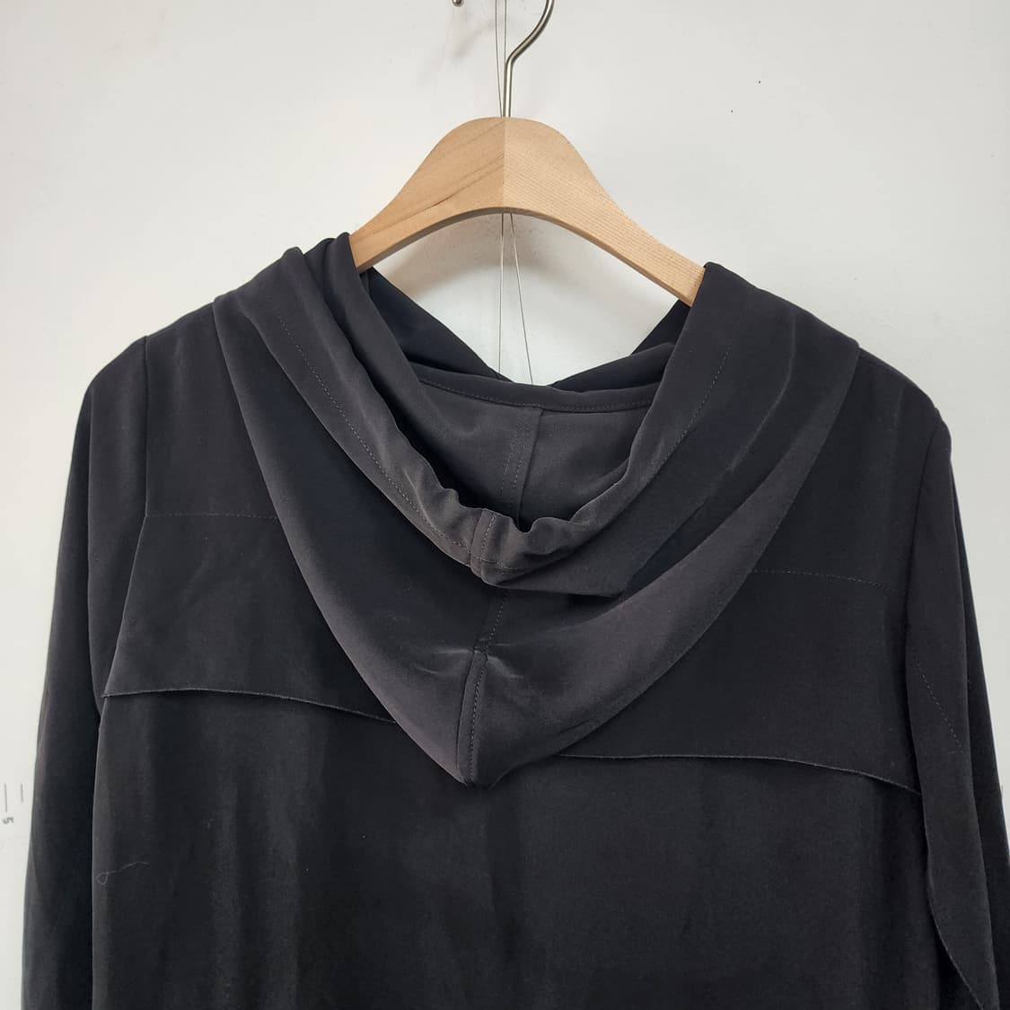 발렌시아 블랙 후드 롱 원피스 상품이미지7