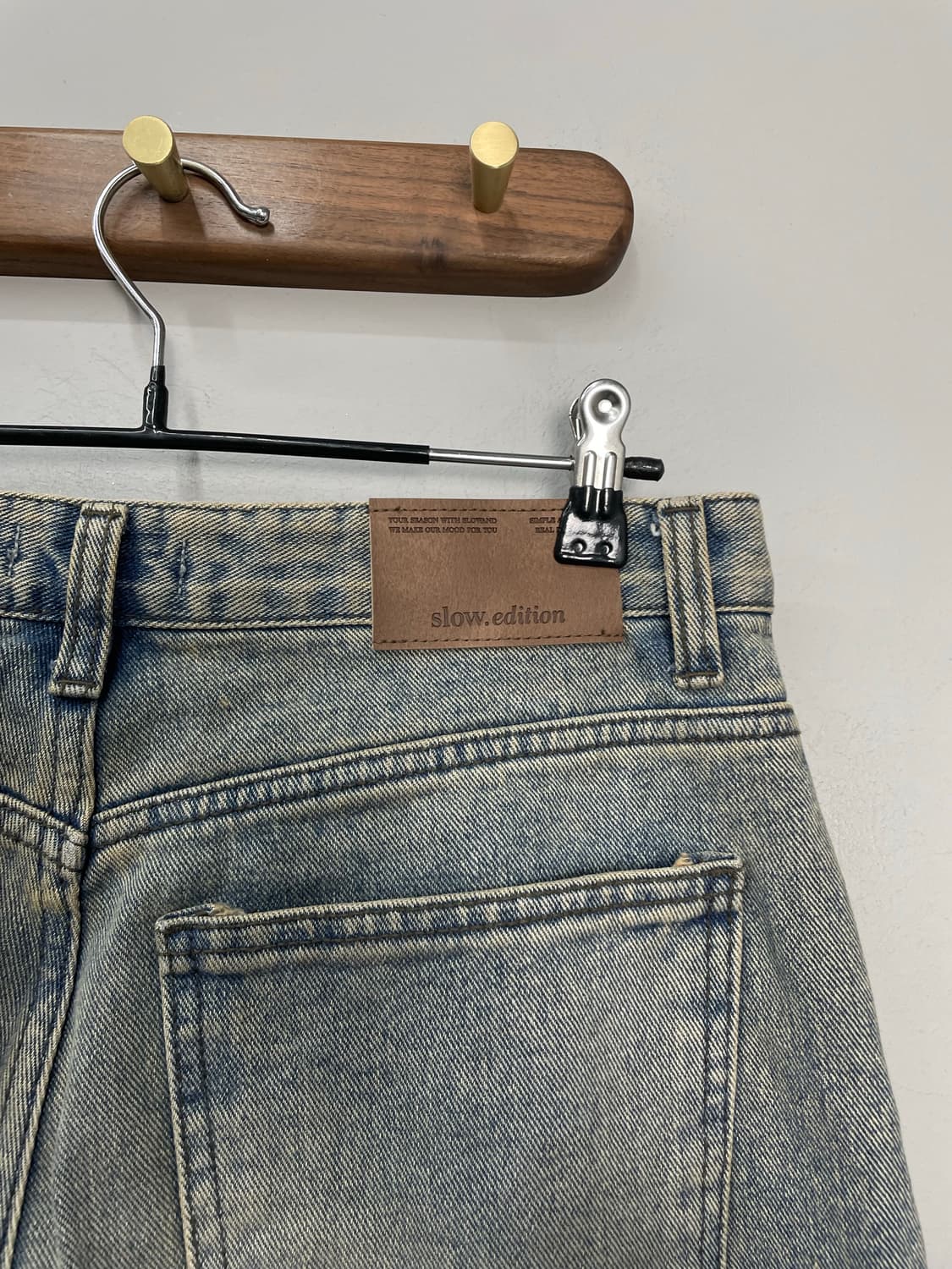 슬로우무드 워싱 와이드 데님 팬츠 H1547 상품이미지5