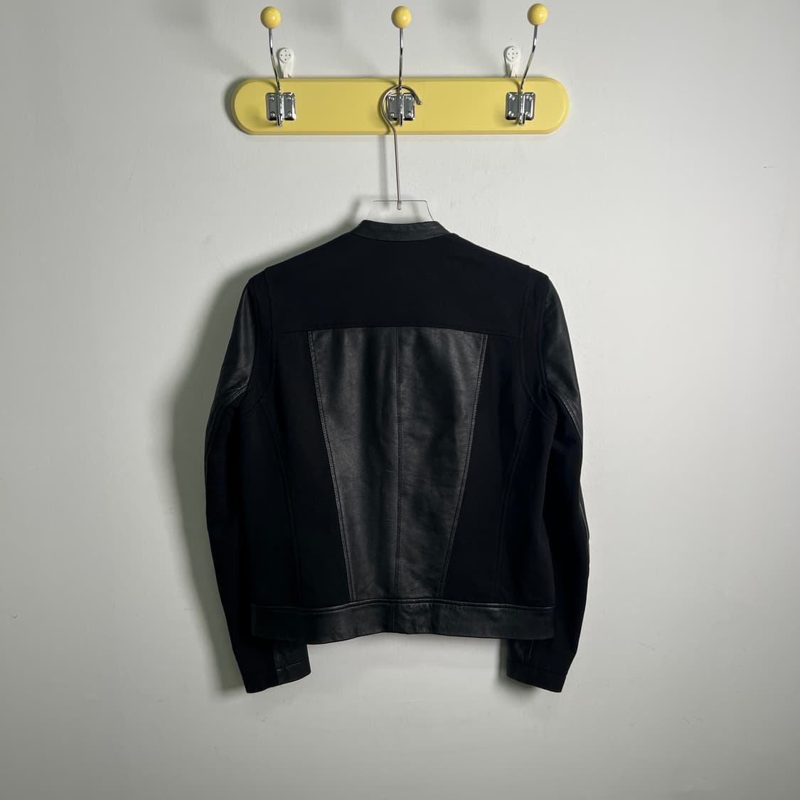 헬무트랭 블랙 패널 레더 자켓 S 상품이미지2