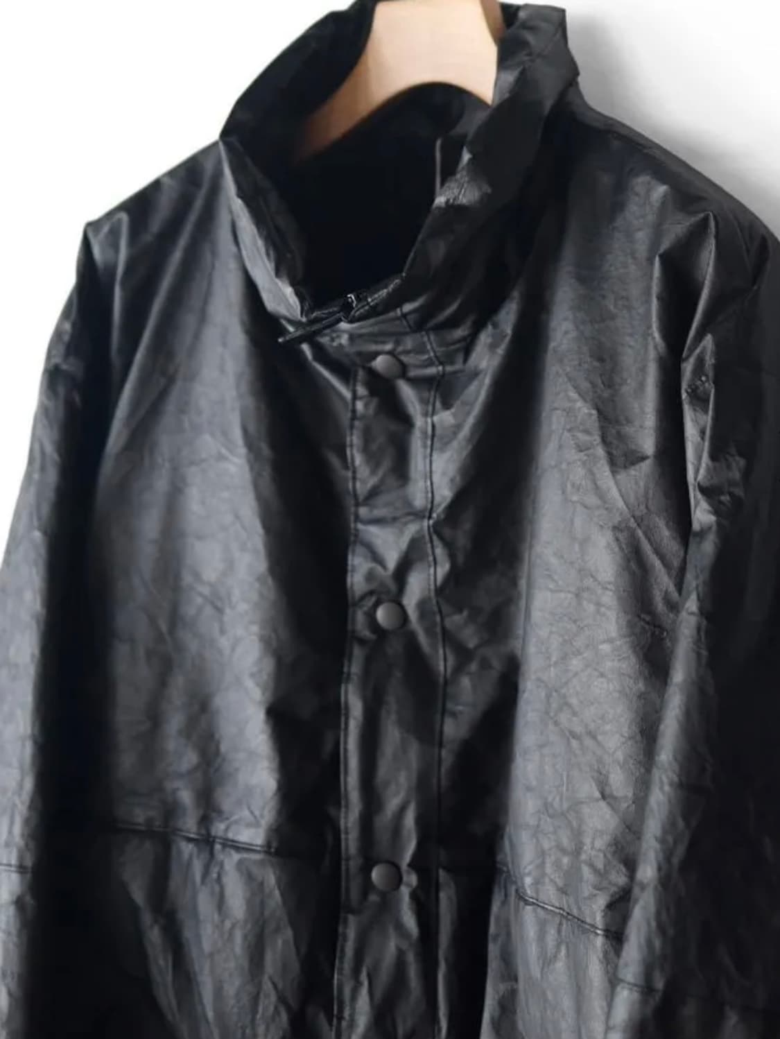 코모리 페이퍼 레더 페디드 자켓 상품이미지2