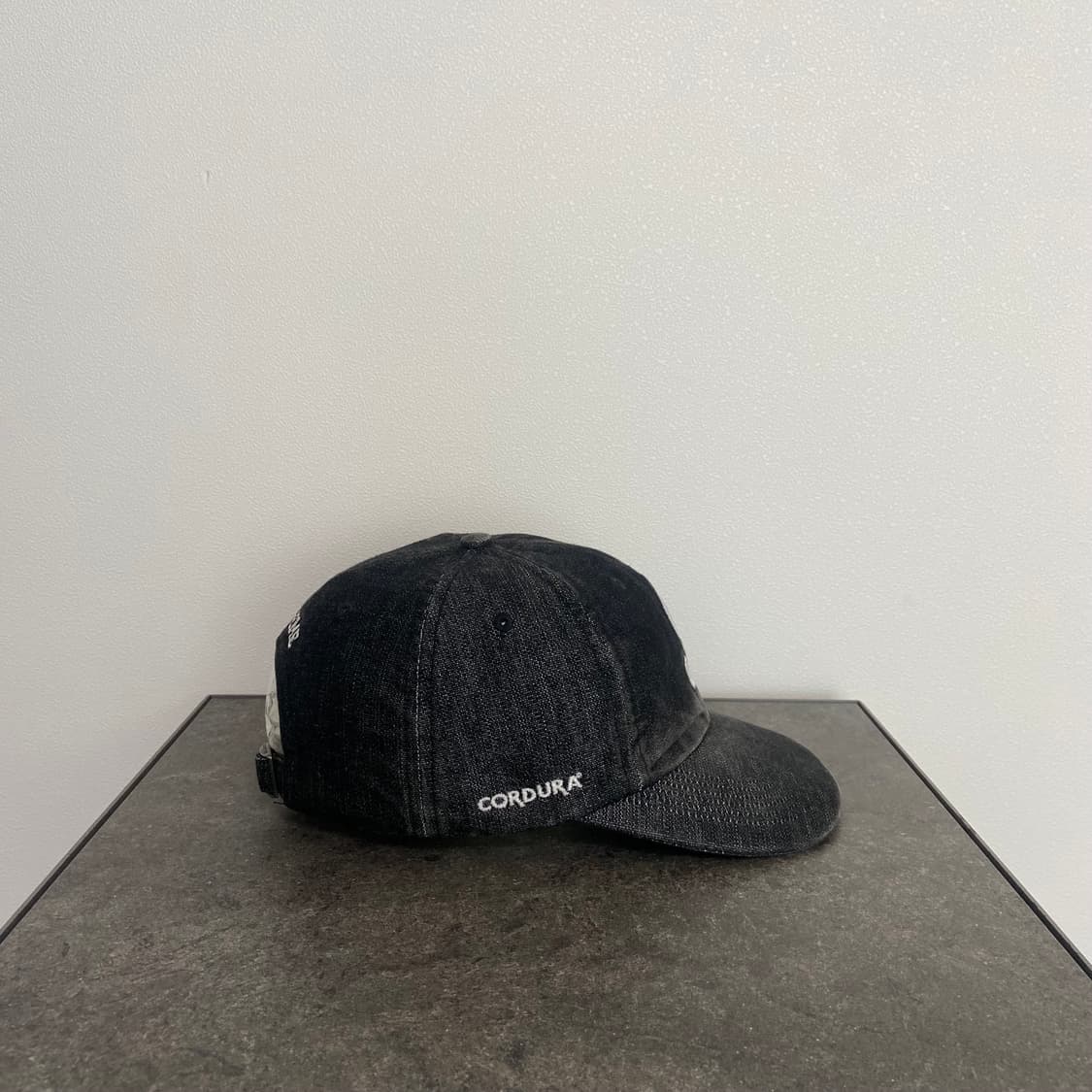 (OS) 슈프림 S로고 볼캡 모자 코듀라 데님 블랙 상품이미지3