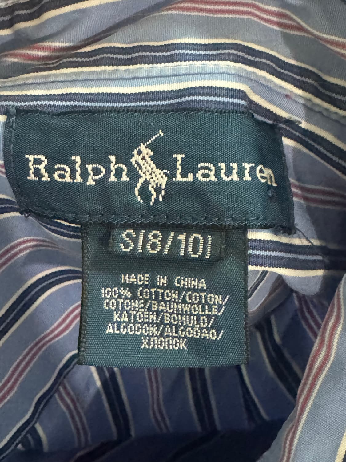 랄프로렌 스트라이프 셔츠 (블루/S) 상품이미지5