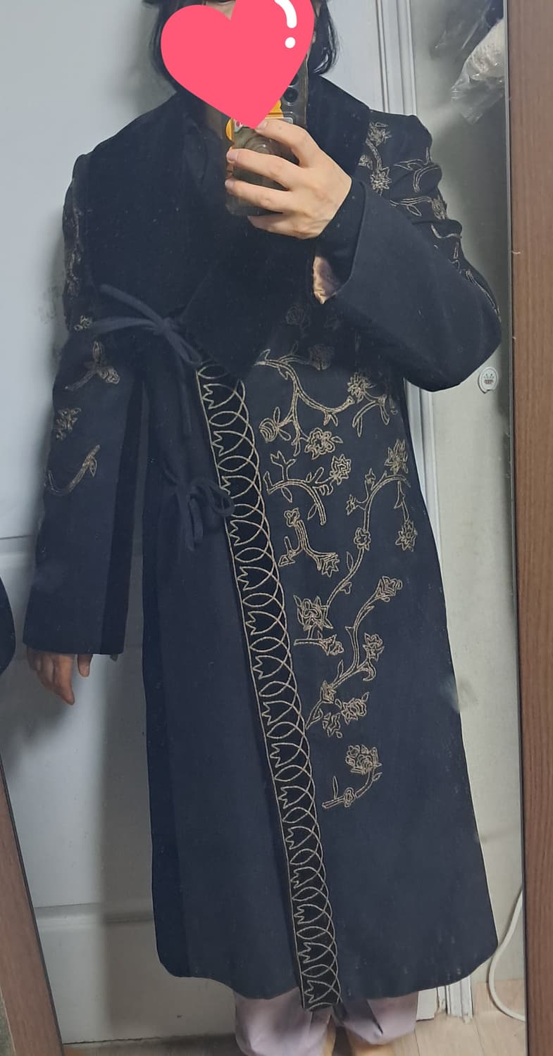 정품 겐조 플라워 자수 벨벳 롱 코트 55~66 상품이미지10