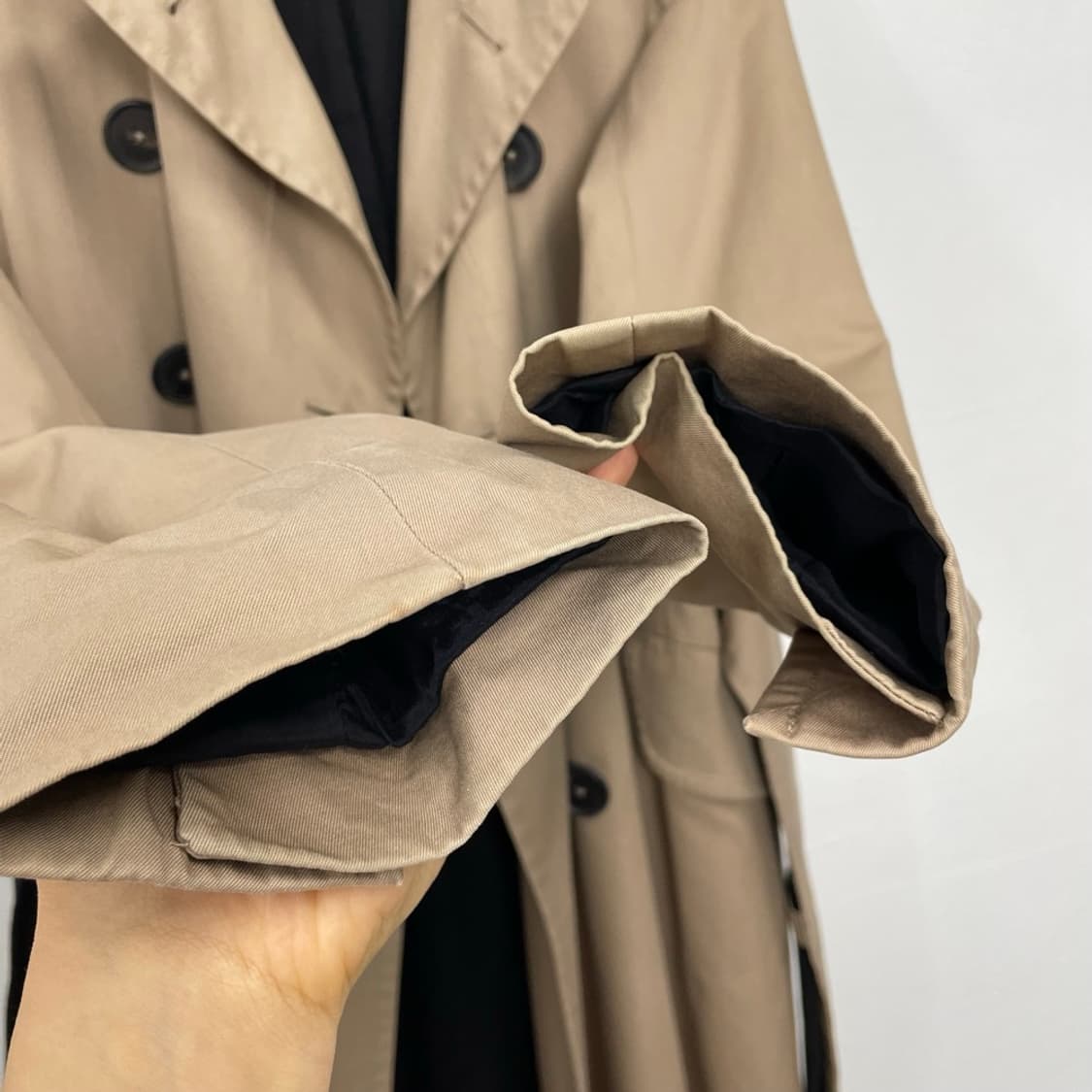 질샌더 JIL SANDER 베이지 더블브레스티드 트렌치코트 36 상품이미지7