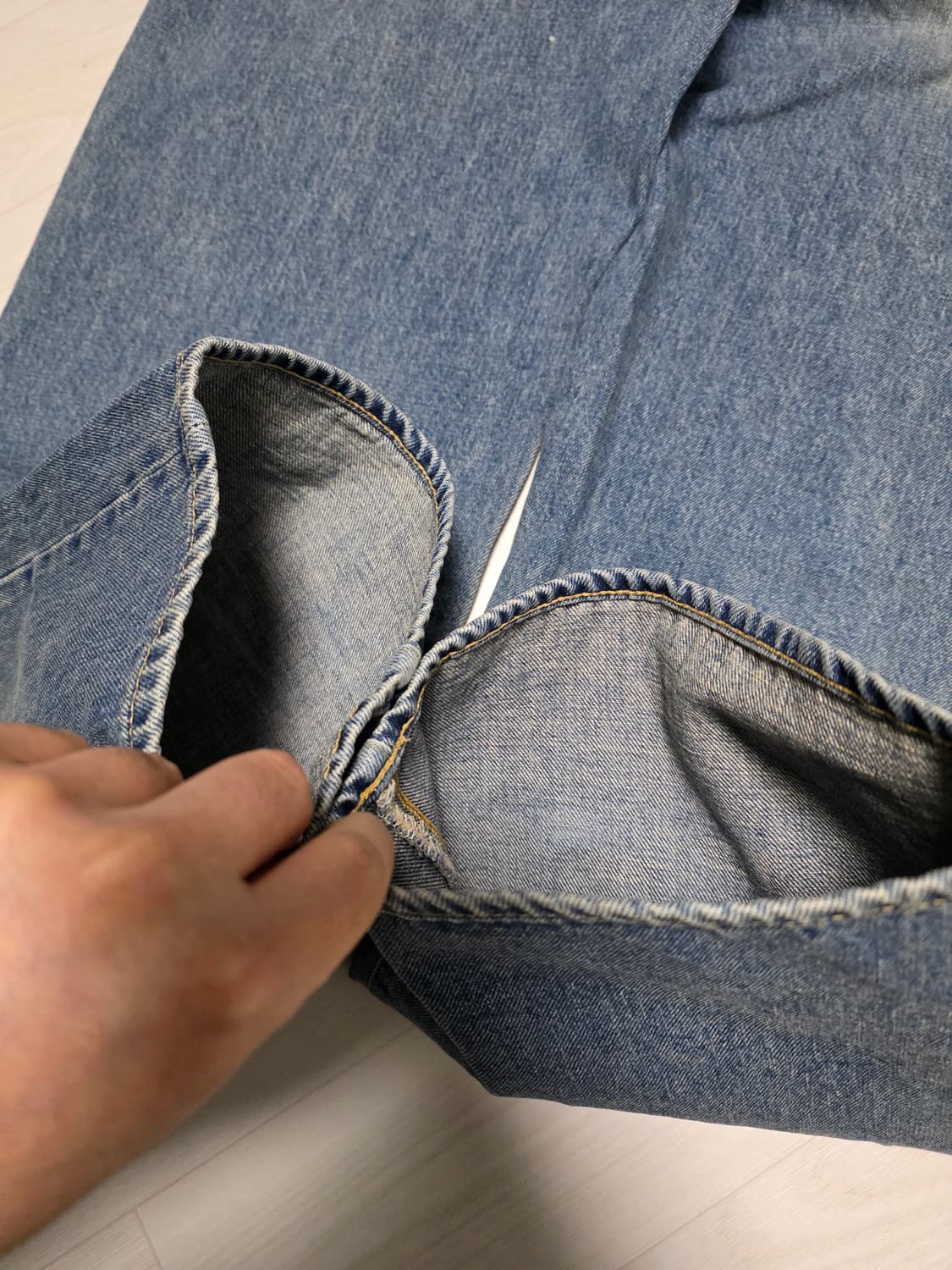 [L] 카키스 크로프트 릴렉스 진 팝니다 상품이미지5