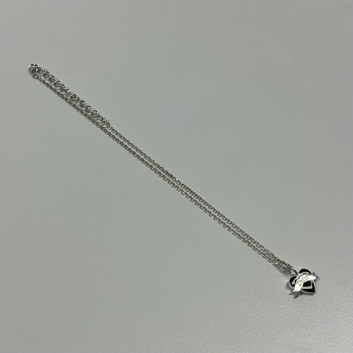 디올 블랙 하트 목걸이(silver925) 상품이미지6