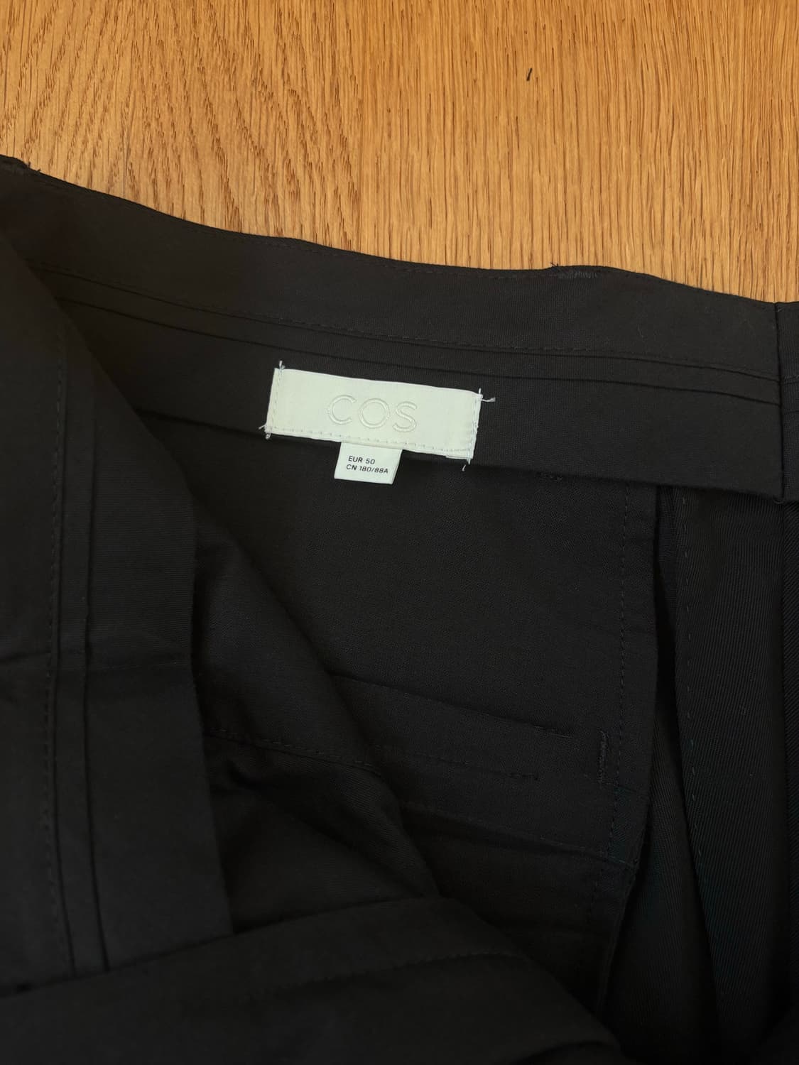 50 코스 슬랙스 팬츠 블랙 33사이즈 상품이미지2