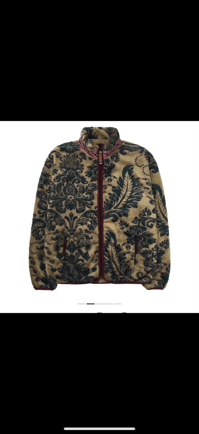 캐피탈 다마스크 패턴 마리아 플리스 집 블루종 베이지 상품이미지2