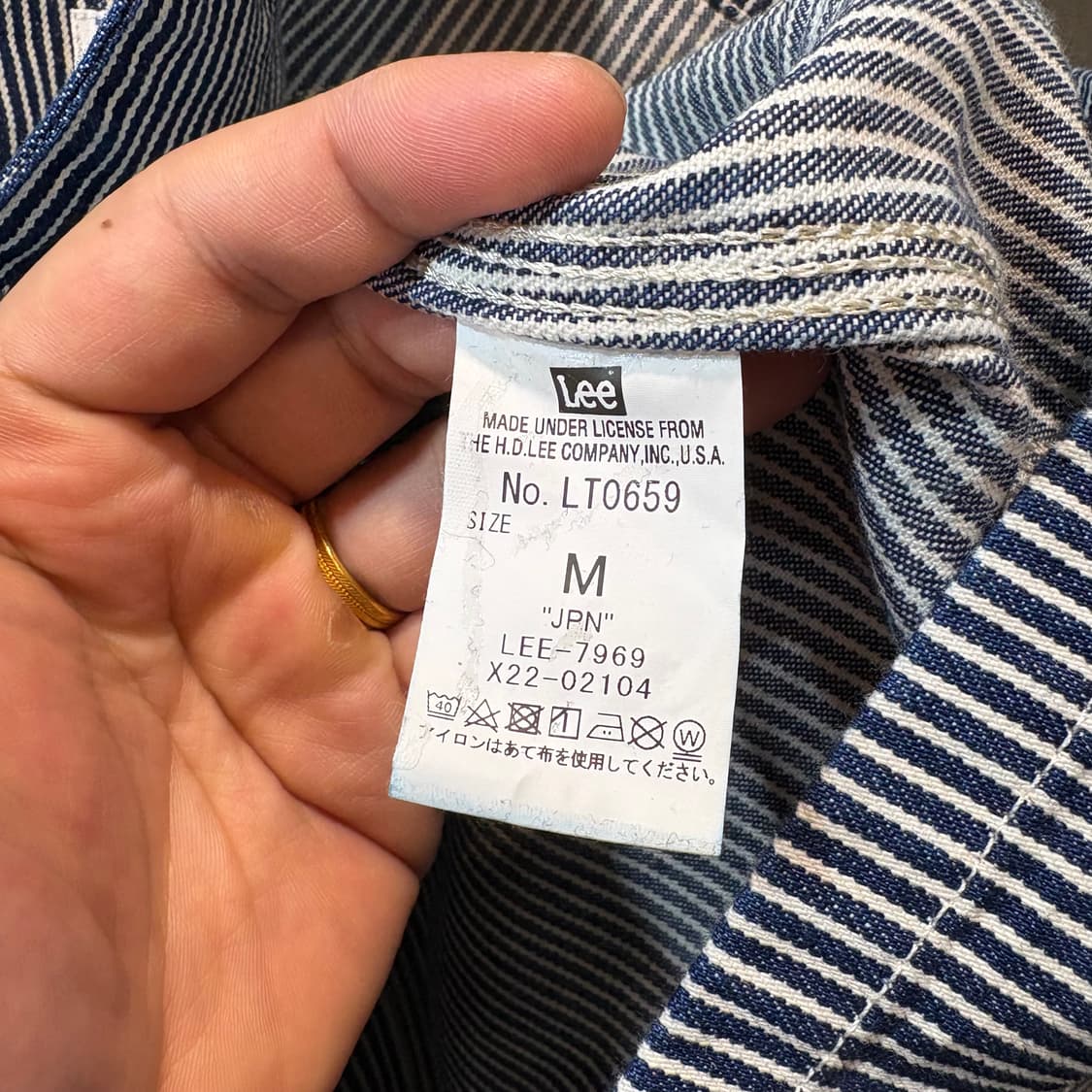 [M] Lee 리 빈티지 히코리 워크 자켓 상품이미지6