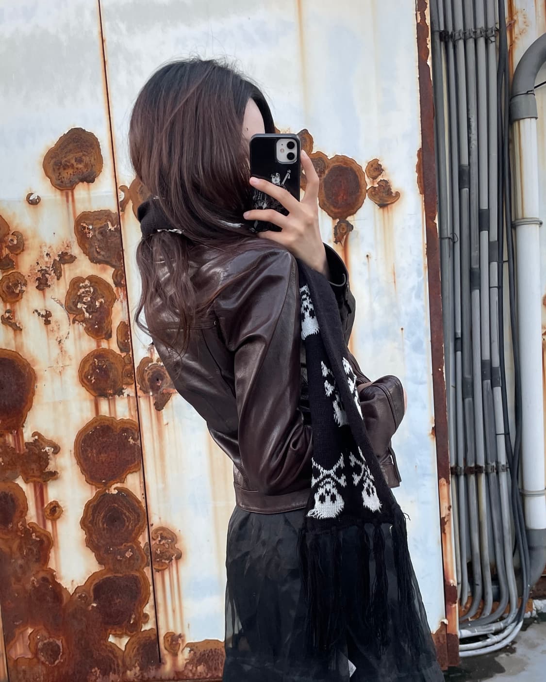 🎸다크 브라운 레더 자켓🎸 상품이미지1
