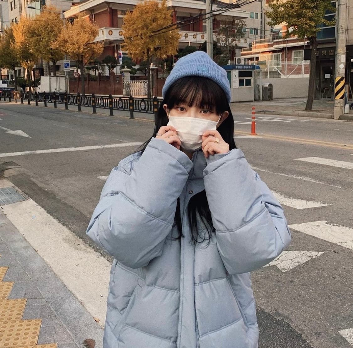 애쉬유 애즈마린 논프리즈 패딩 소라색 상품이미지2