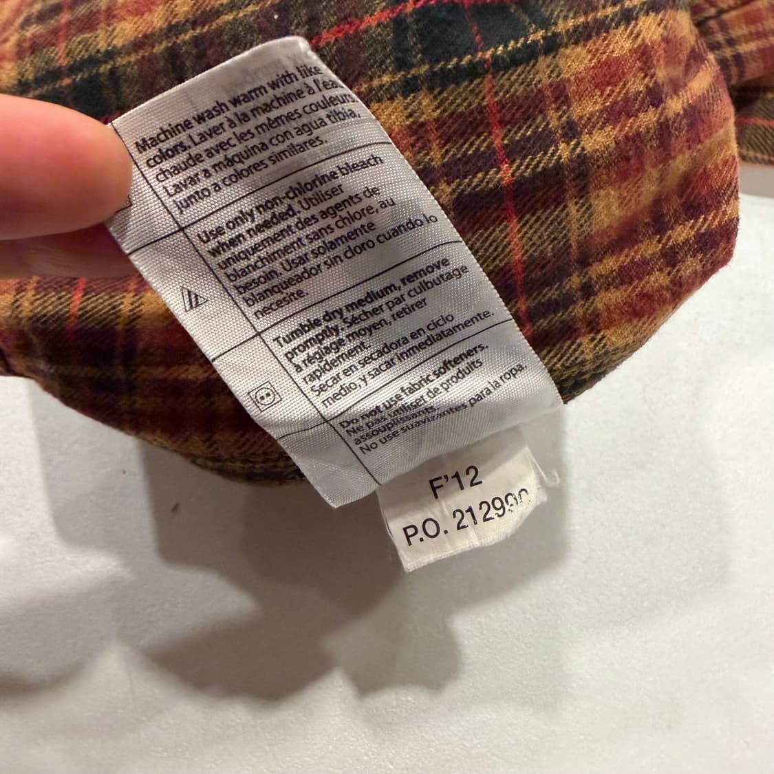 [XL] 12FW 칼하트 오렌지 체크 셔츠 B244 상품이미지9