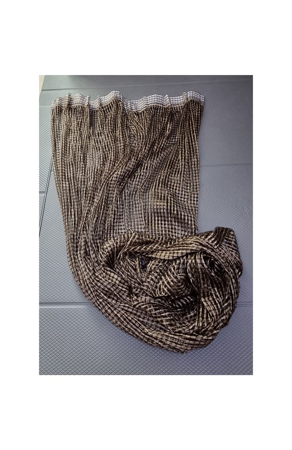 블랙골드펄 메쉬태슬 커튼(핀형) 상품이미지1