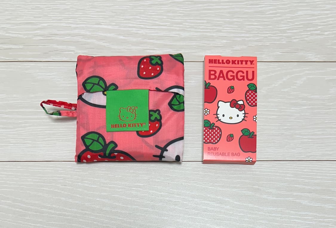 바쿠 BAGGU 헬로키티 애플 장바구니 바쿠백 베이비 상품이미지2