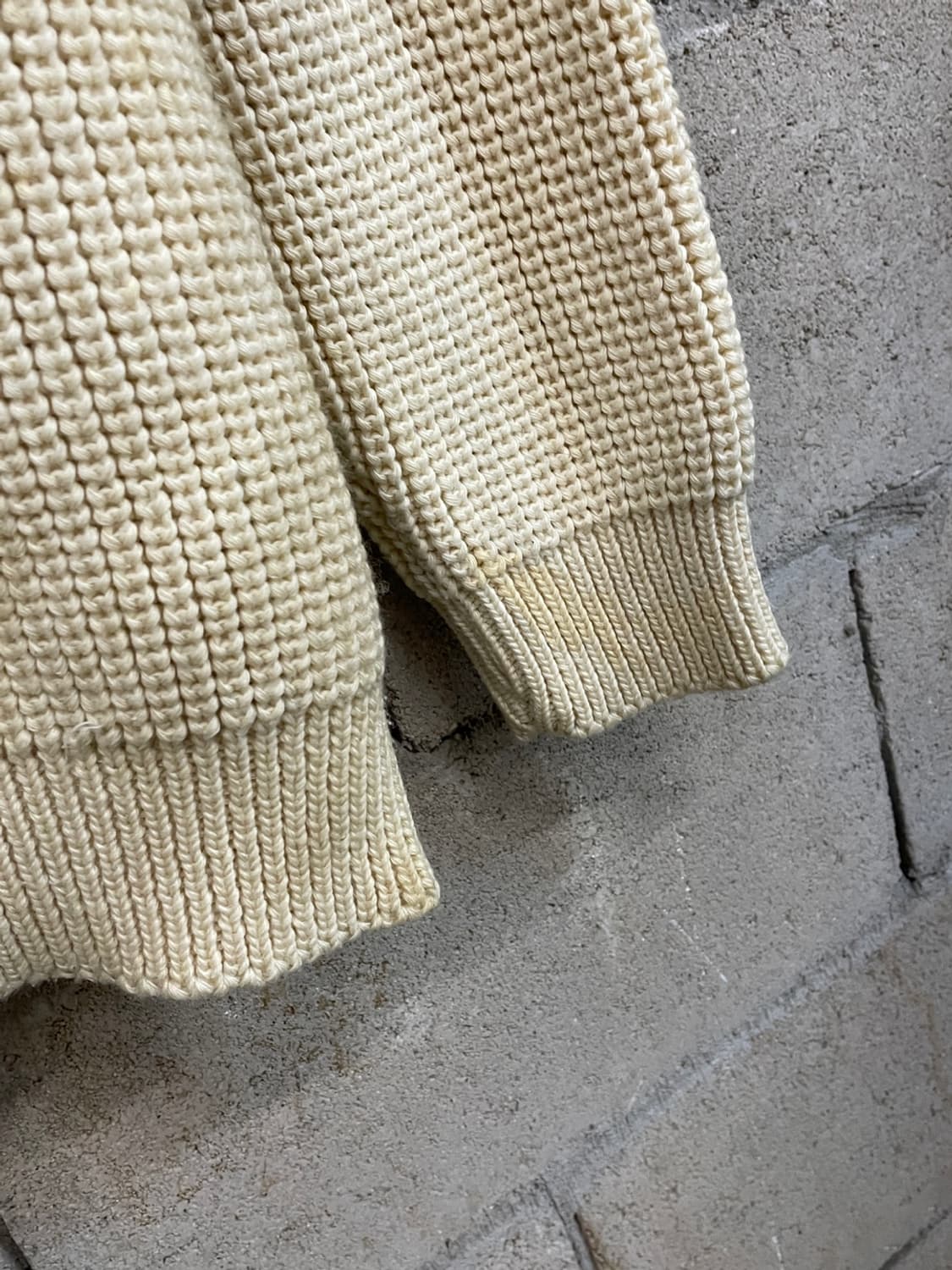 90s 라코스테 헤비 울 피셔맨 니트  상품이미지5