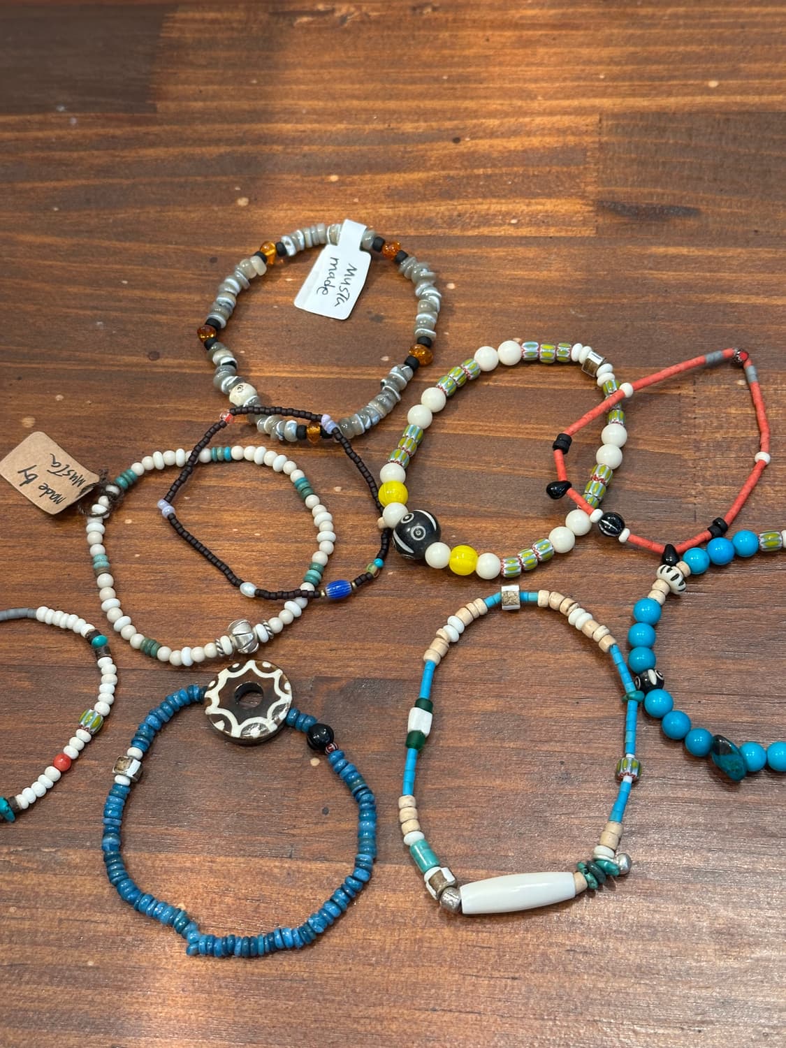 Musta Turquoise & Artisan Bead Bracelet 상품이미지4