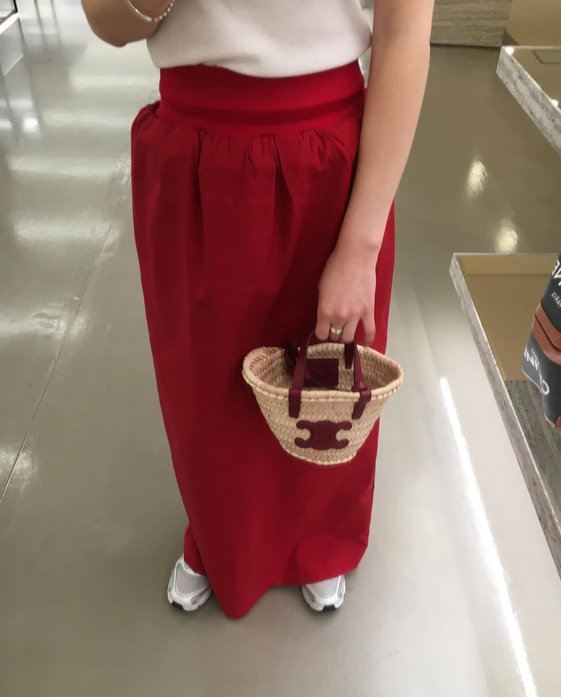 Eonts silk cushion skirt (red) 상품이미지2