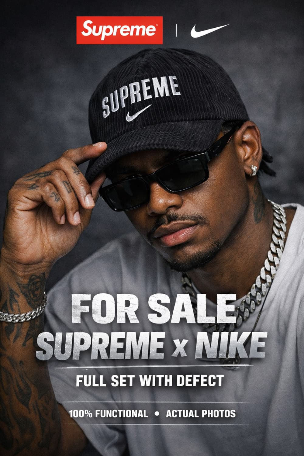 나이키X스투시 코듀로이 캡 블랙 상품이미지1