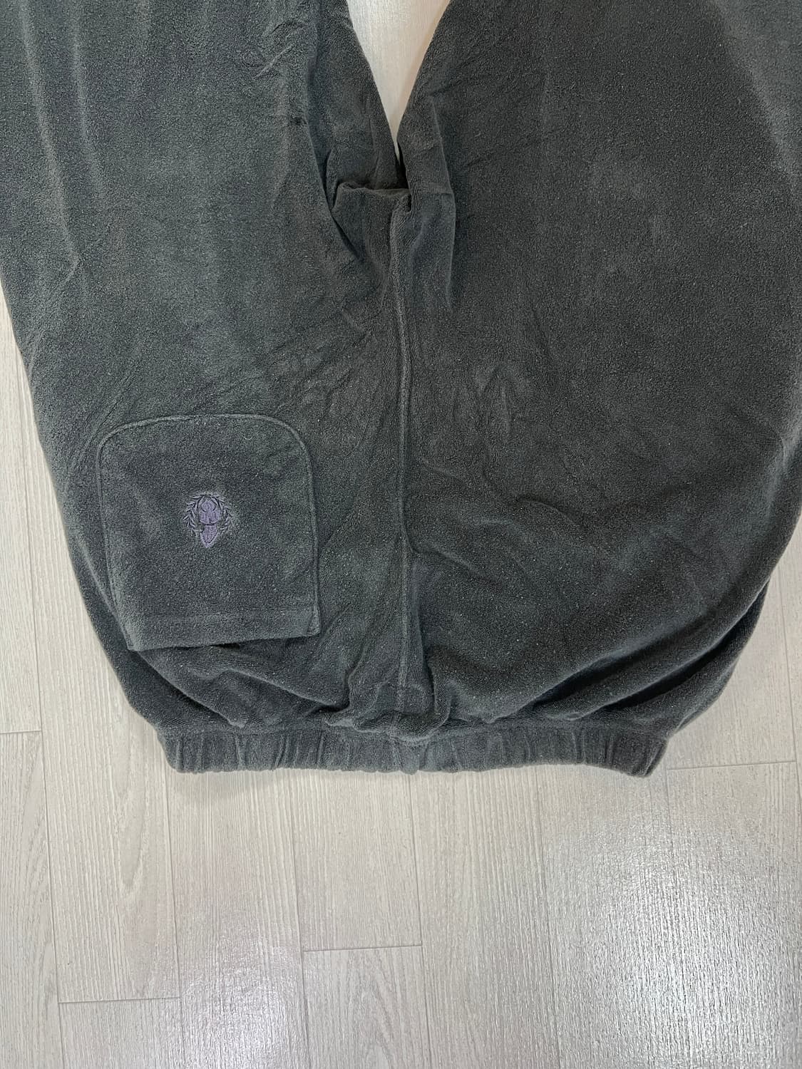 헤리티지플로스 타월 조거팬츠 차콜 S사이즈 상품이미지4