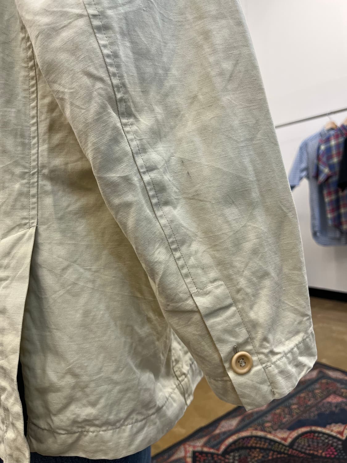 뉴 맨 린넨 블렌드 롱 블레이저 자켓 상품이미지7