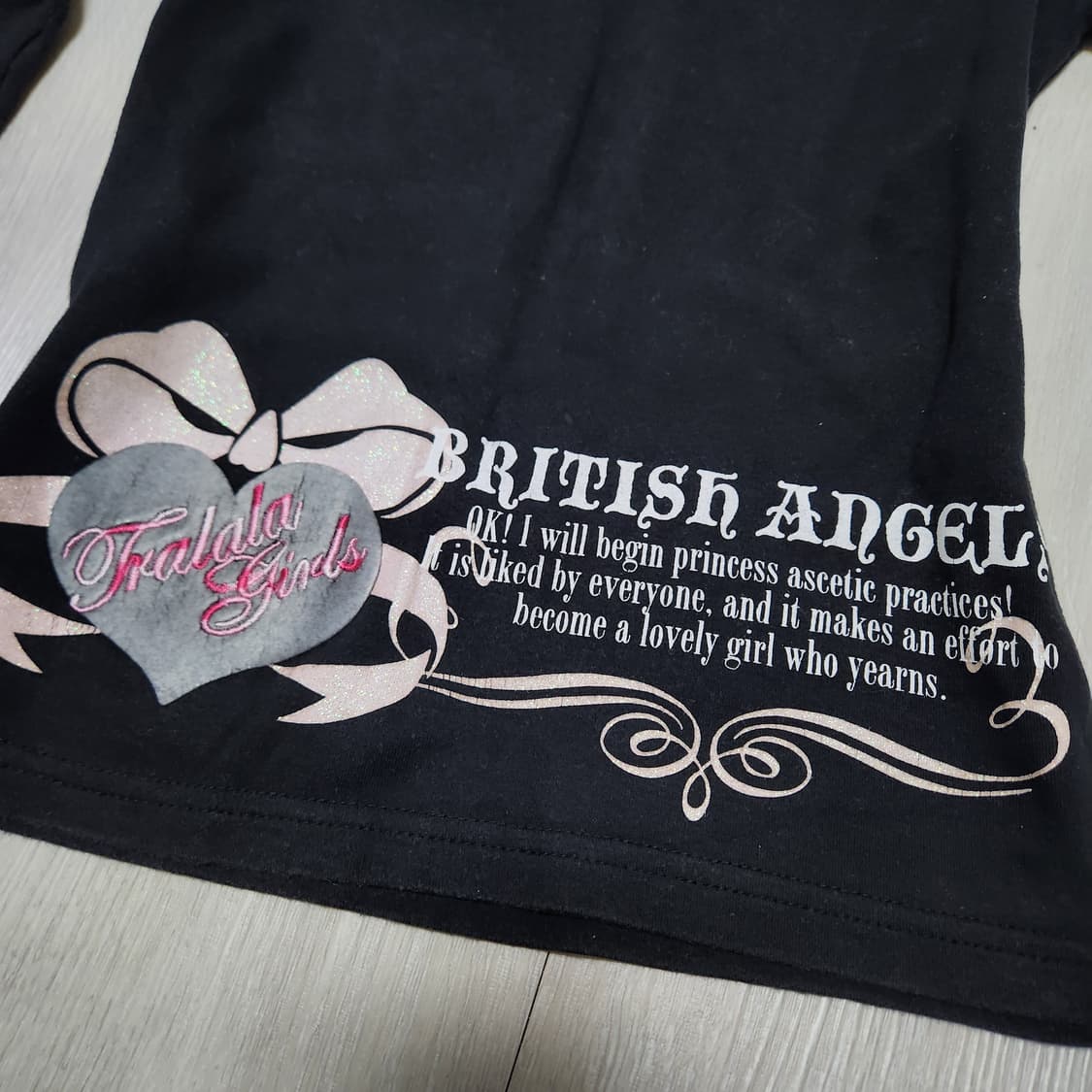 유일매물 TRALALA 00s 브리티시 엔젤 긴팔 티셔츠 상품이미지2