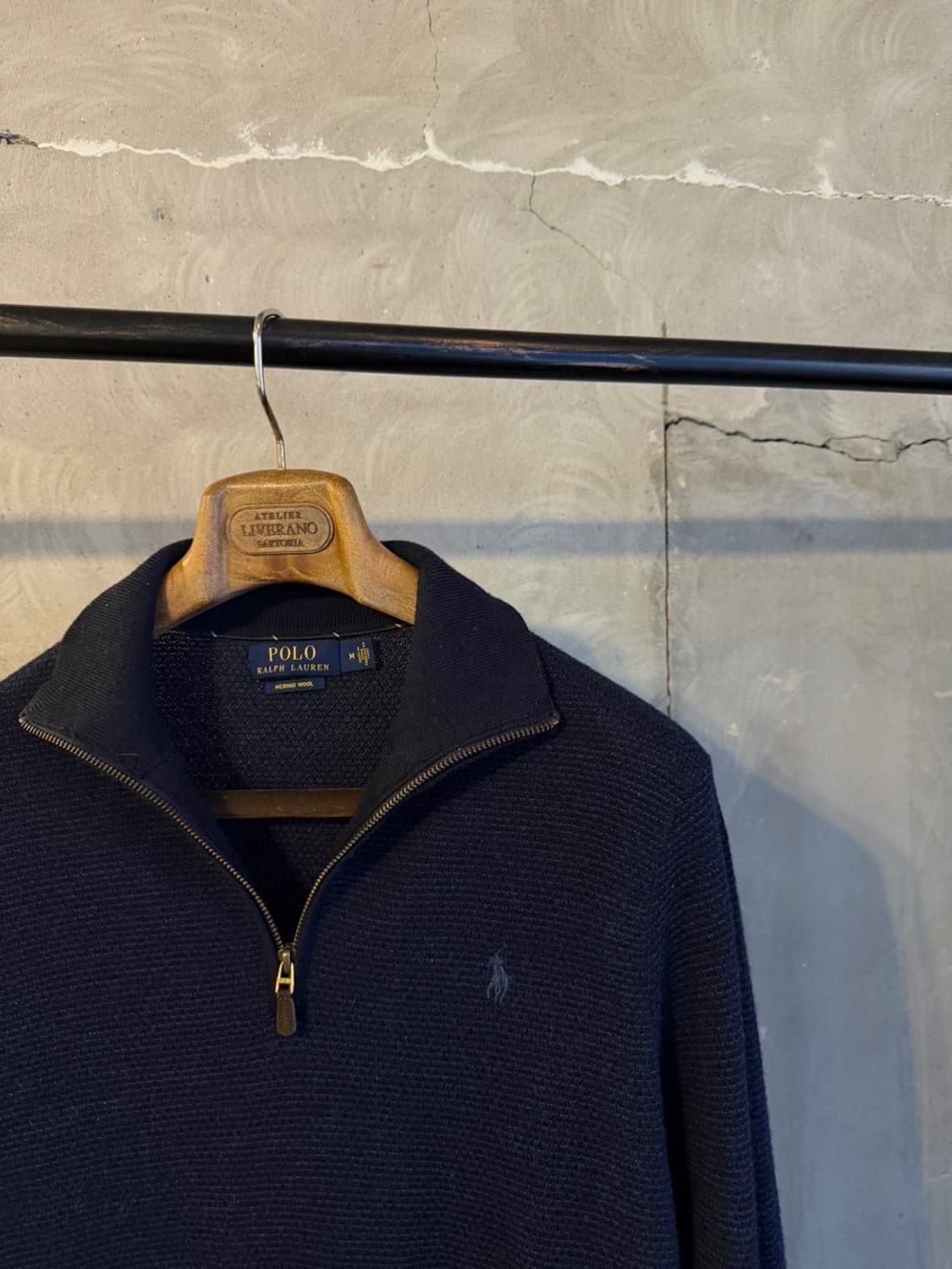 폴로 랄프로렌 클래식 짚업 니트 100 상품이미지3