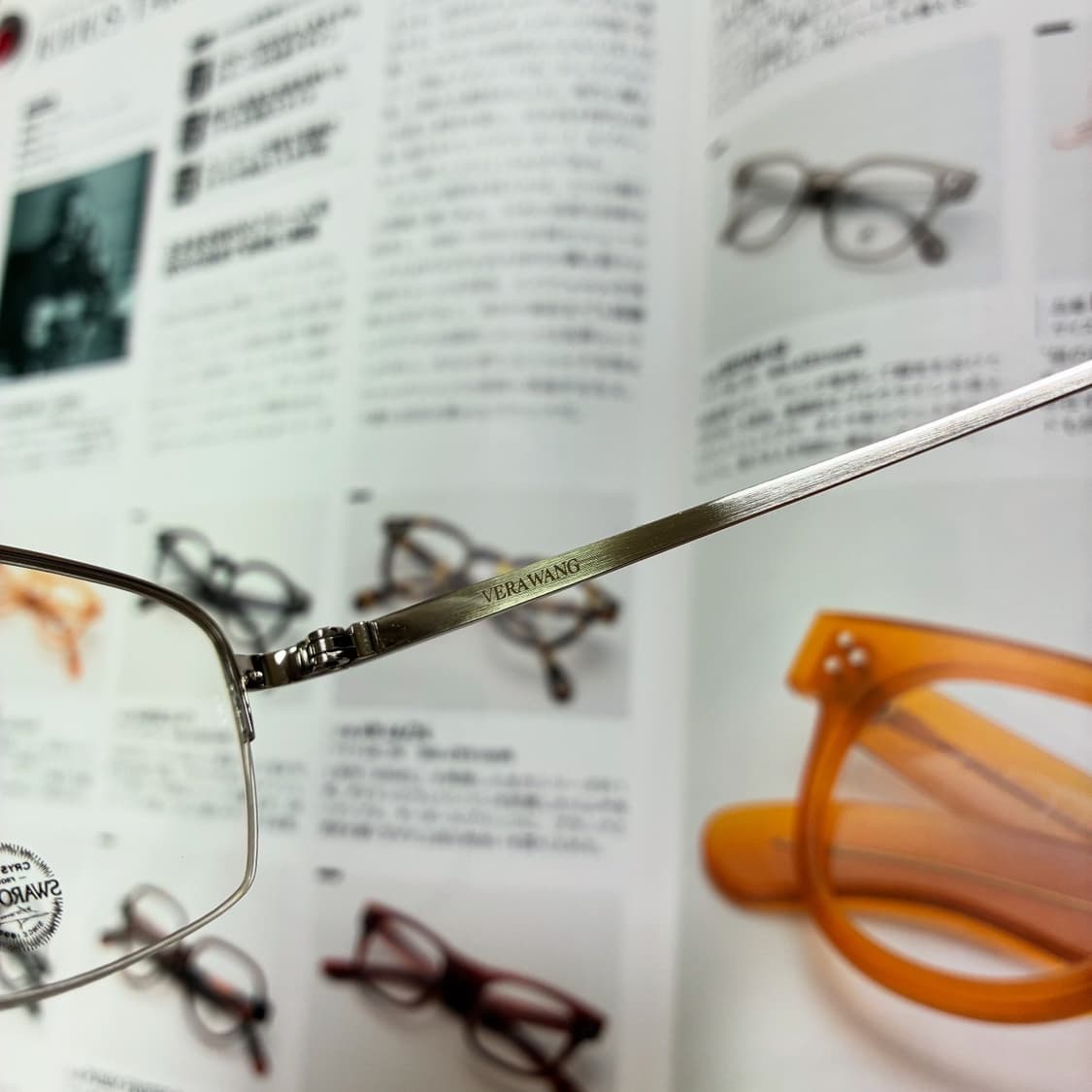 VERAWANG 베라왕 티타늄 반무테 스와로브스키 실버 안경 상품이미지7