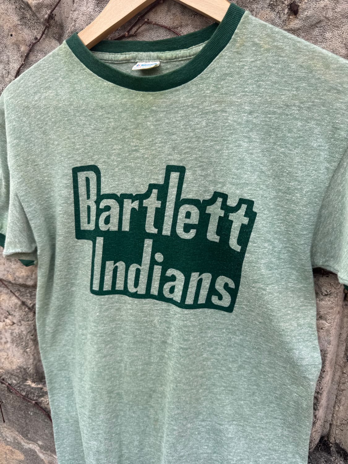 70s 챔피온 빈티지 블루택 싱글스티치 프린팅 반팔 티셔츠 m 상품이미지2