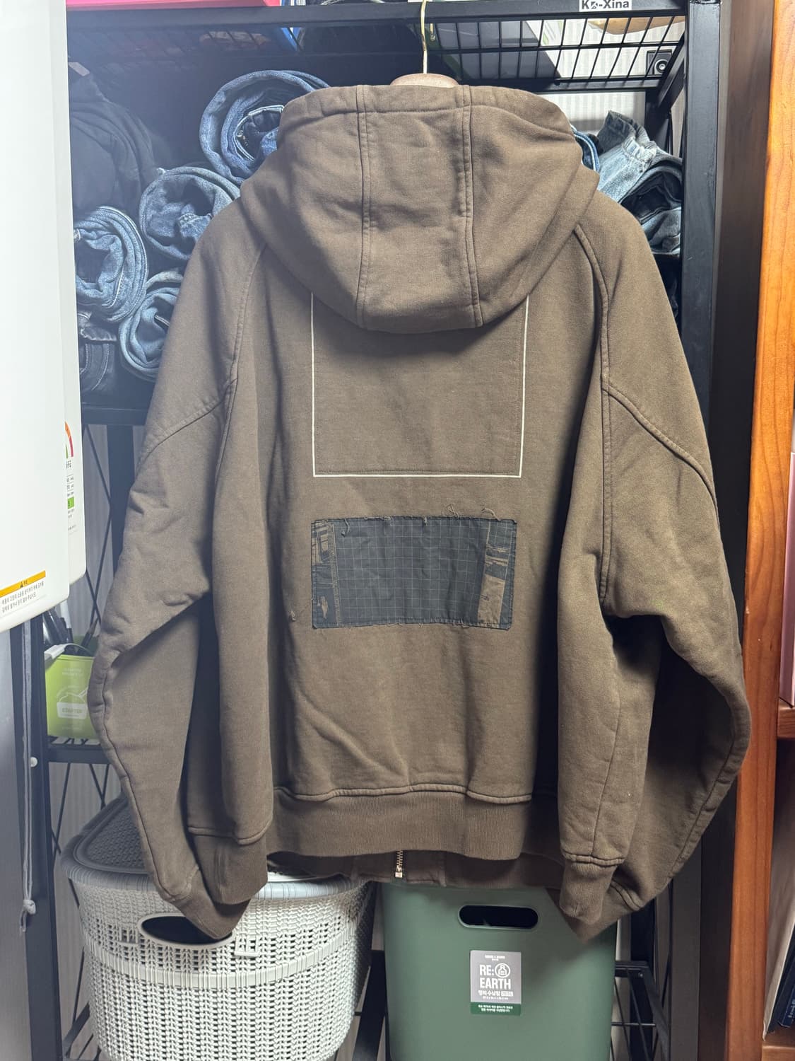 카브엠트 22fw 오버다이 지그보이 후드집업 XL 상품이미지3