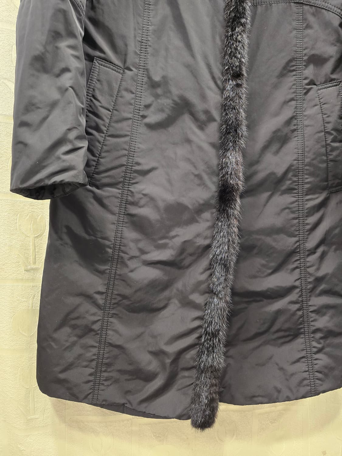 요하넥스 johanex 양면 블랙 밍크 롱 코트 94(66) 상품이미지8