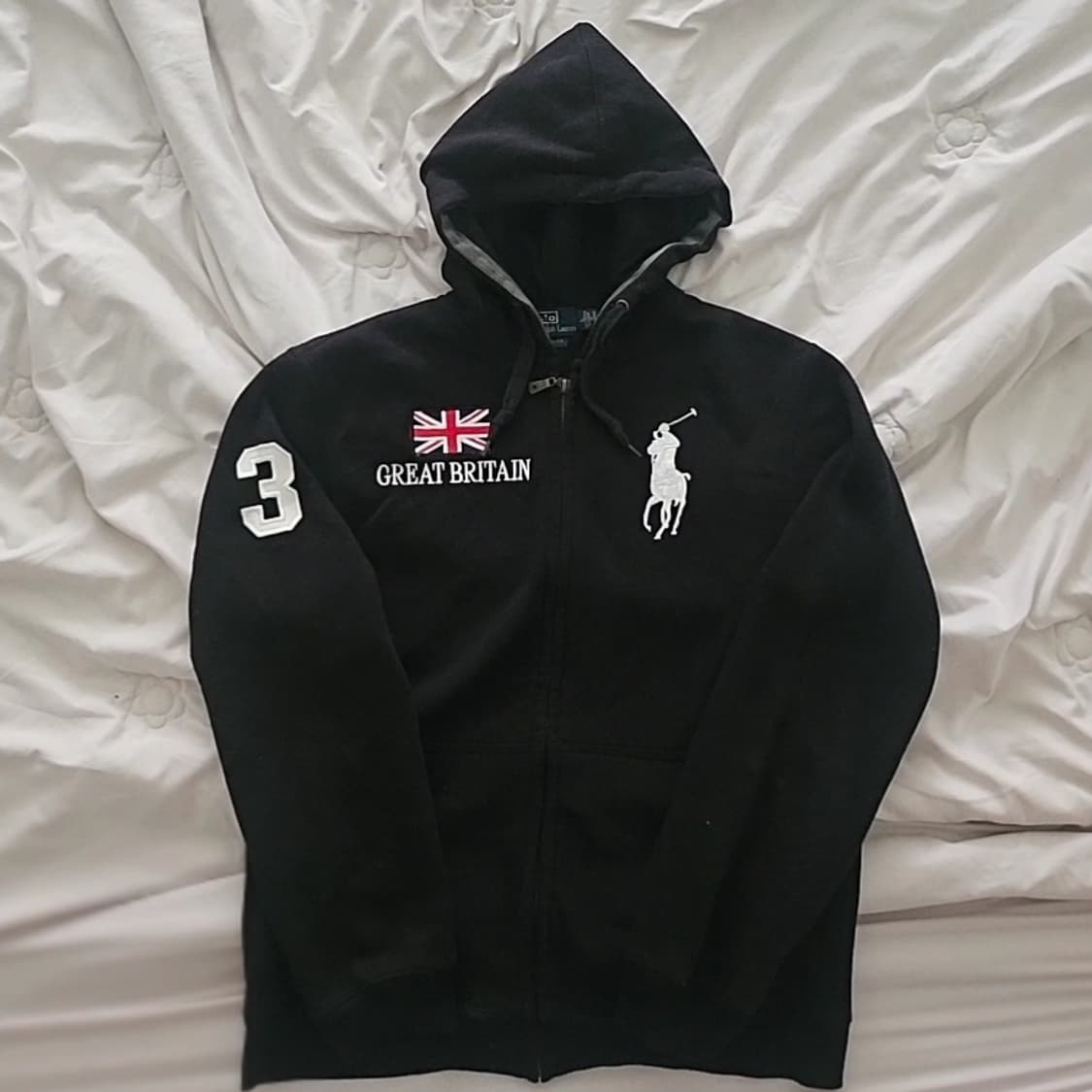 폴로 랄프로렌 빅포니  브리튼 후드집업 블랙 상품이미지1