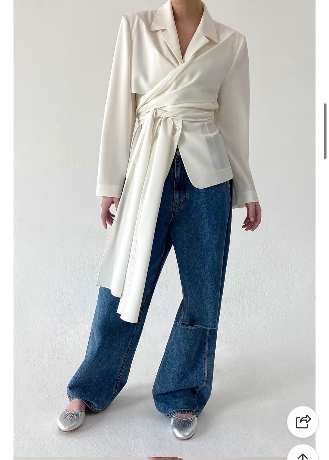 새상품)DRAGONBLUES 드래곤블루스 커버 랩 자켓 셔츠 M 상품이미지4