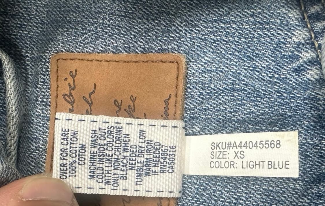 Abercrombie 데님자켓 xs 상품이미지4