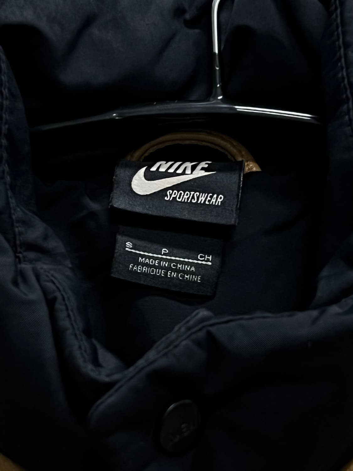 (S) 나이키 올드스쿨 NSW 구스다운 레더 조끼 패딩 베스트 상품이미지4