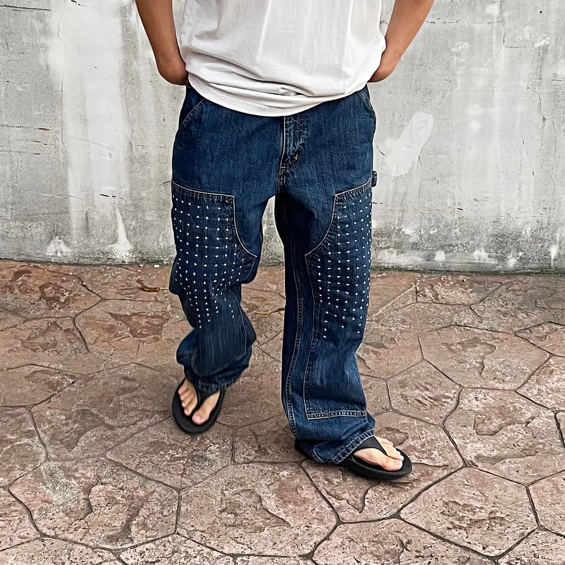 칼하트 더블니 팬츠 Carhartt Sashiko denim 상품이미지6