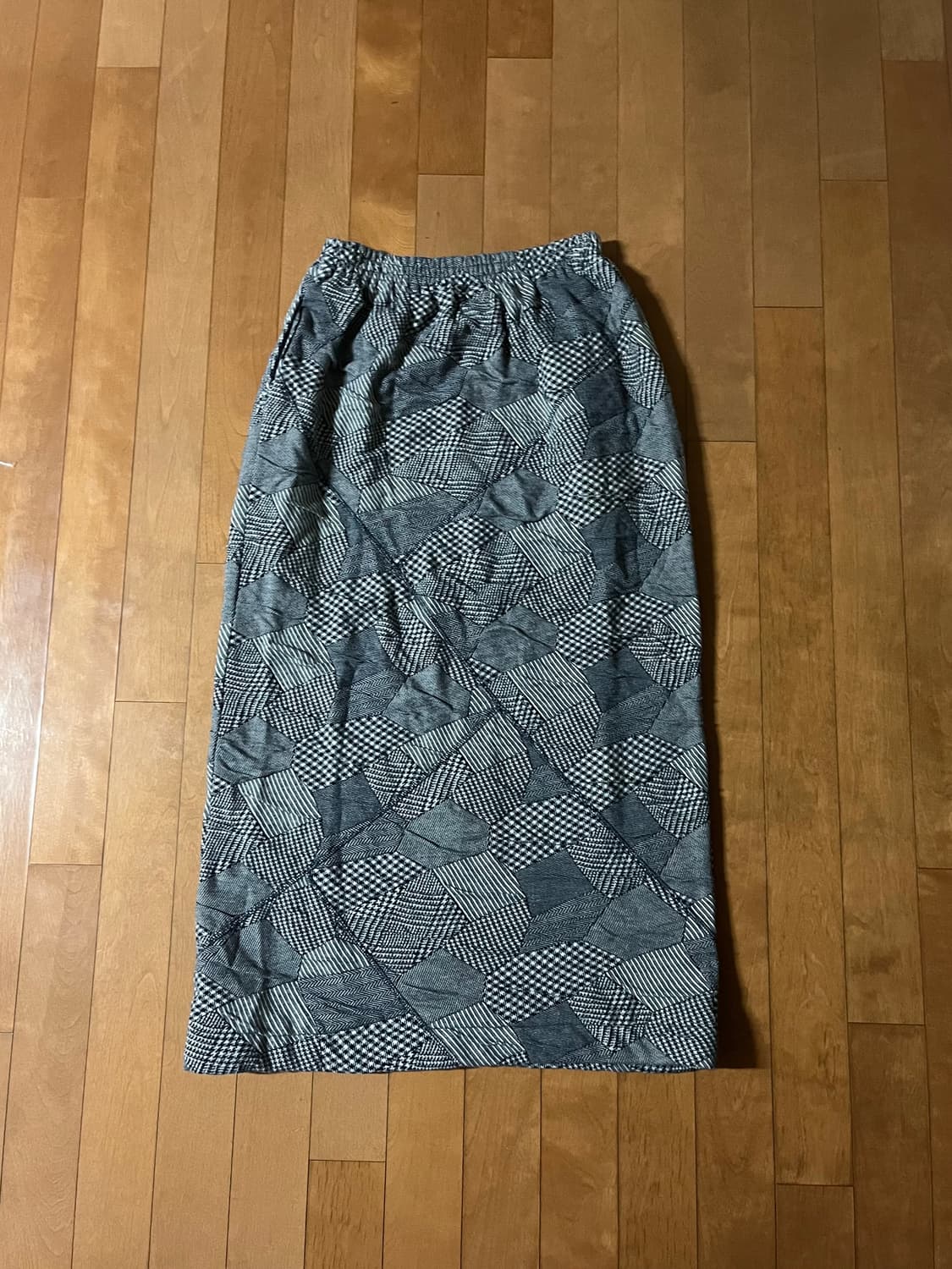 HAI by ISSEY MIYAKE patchwork long skirt 상품이미지1