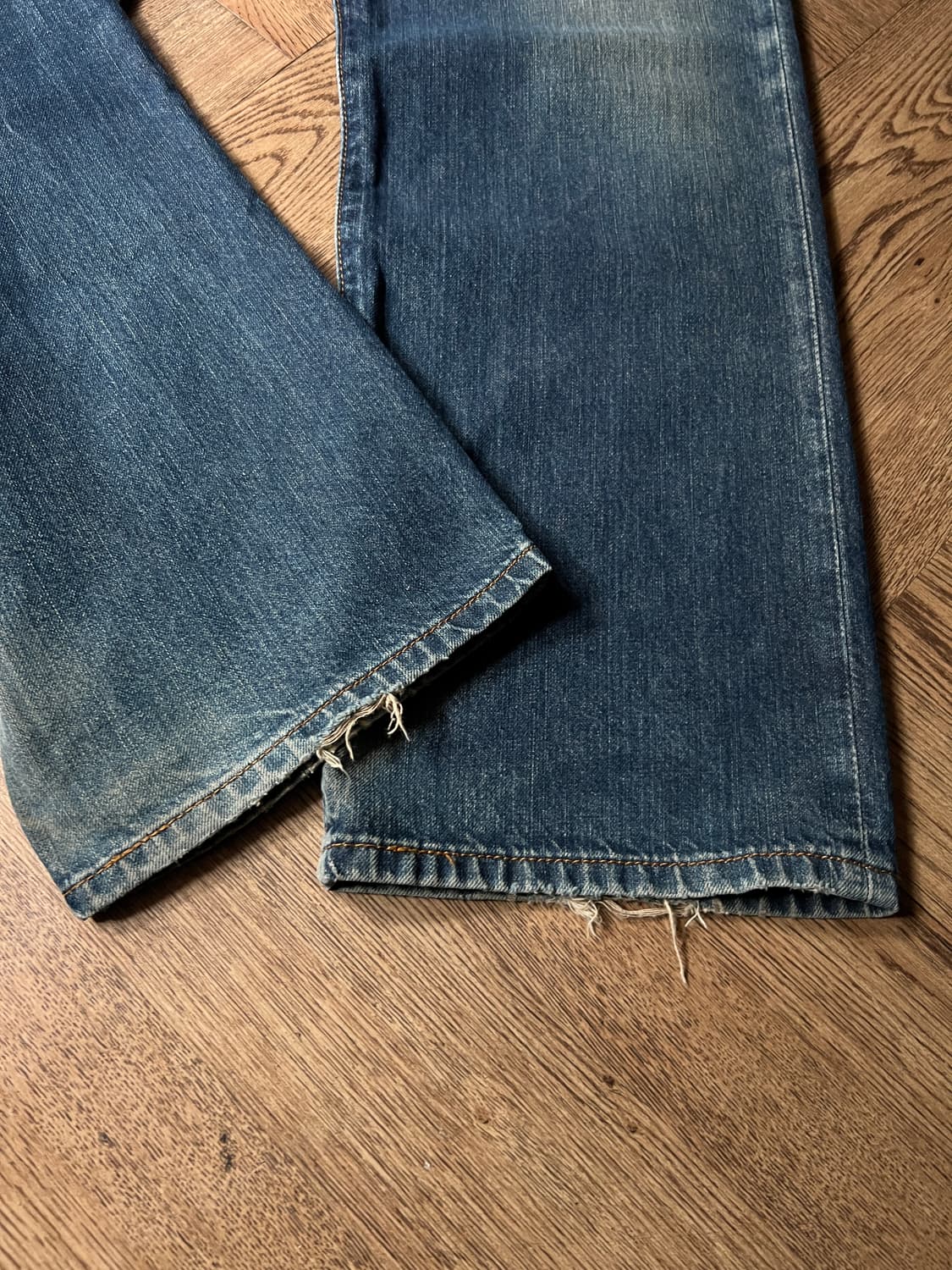 [36]00's 리바이스 USA 501 빈티지 워싱 데님 팬츠 상품이미지3