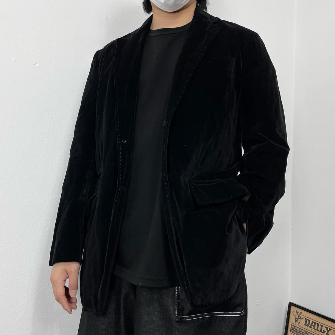 XL C.P COMPANY 벨벳 벨루어 웨스턴 블레이저 상품이미지2