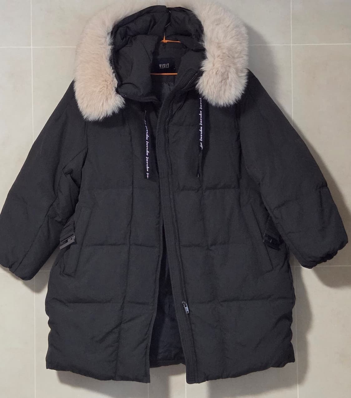 (새제품)비지트인뉴욕 폭스 퍼 덕 다운 점퍼 프리사이즈 상품이미지2
