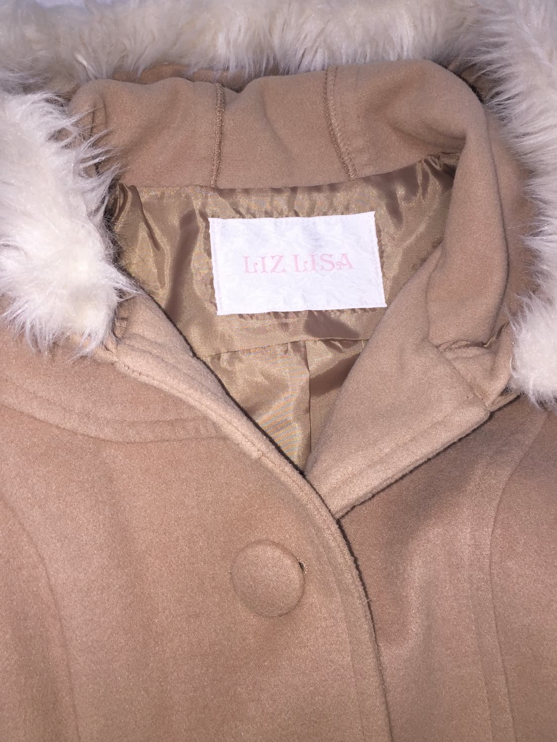 리즈리사 고전 라떼갸루 리본 롱 코트 상품이미지2