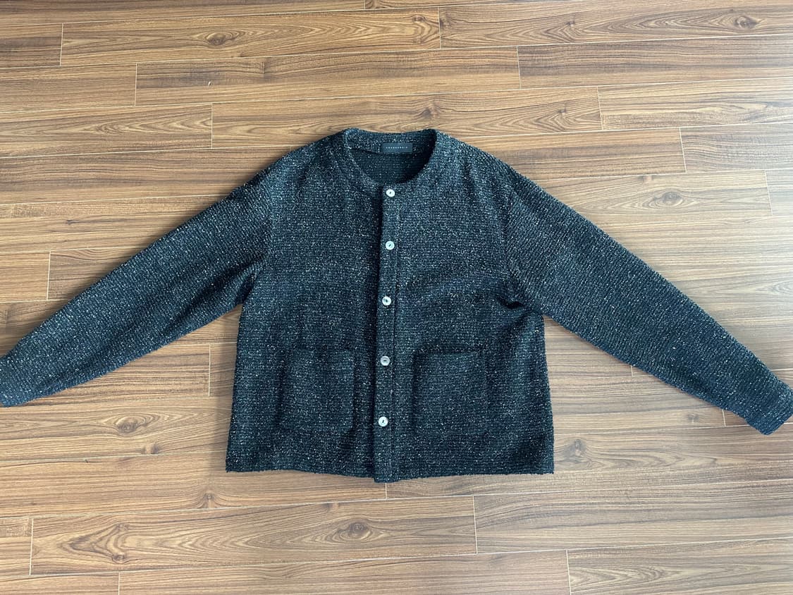 크러쉬어게인 트위드 가디건 멀티블랙 L 상품이미지3