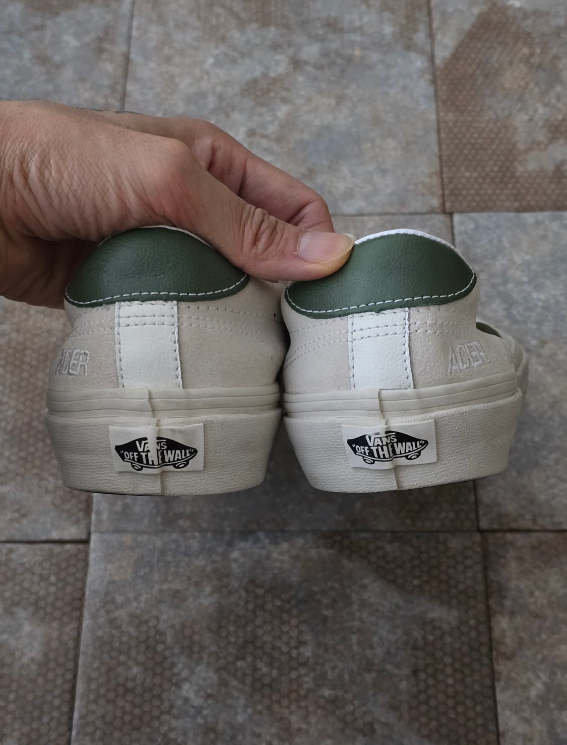 (260)반스 에이서 엔아이 sp 화이트 그린 상품이미지8