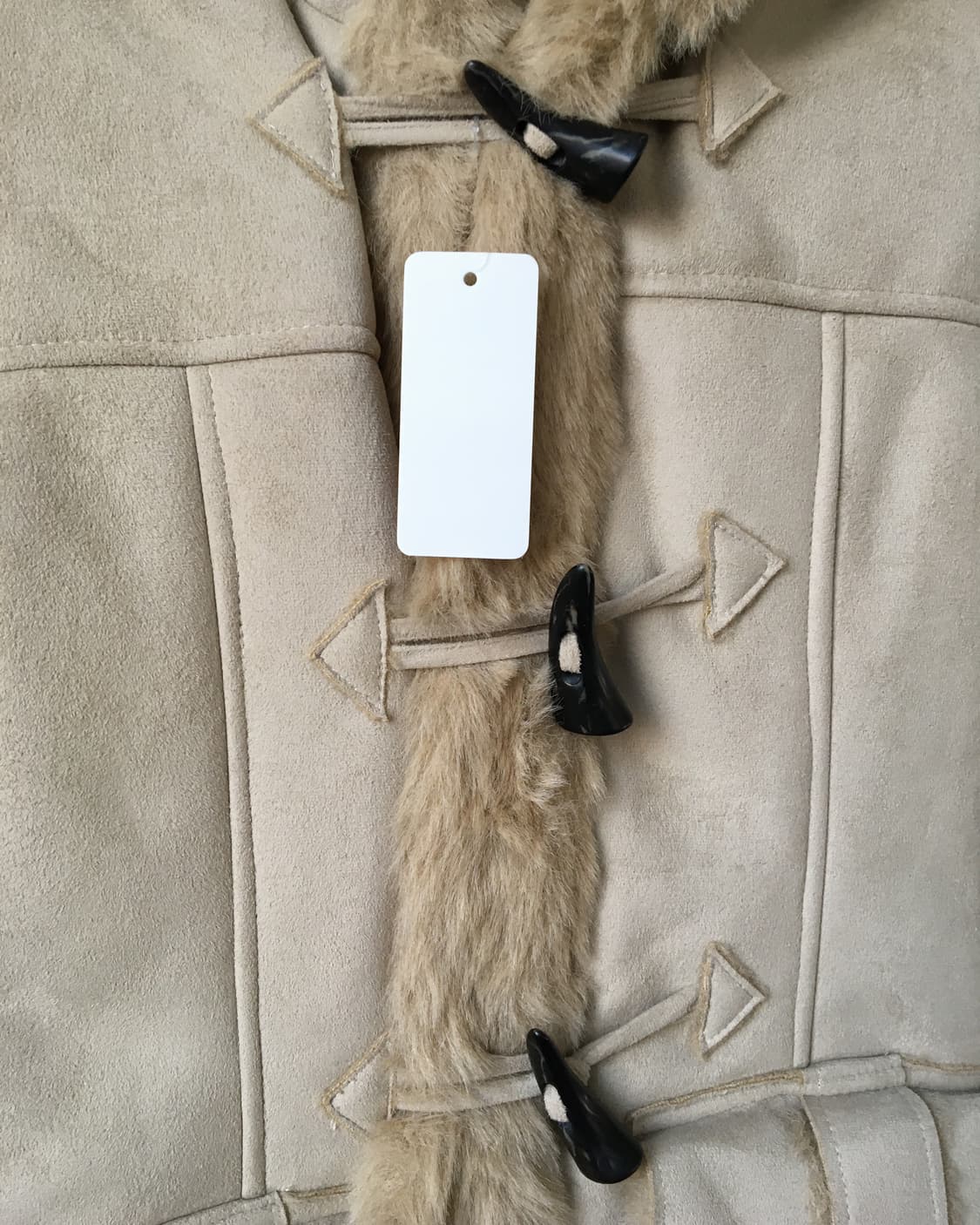 Fake fur duffle button hood coat 상품이미지5