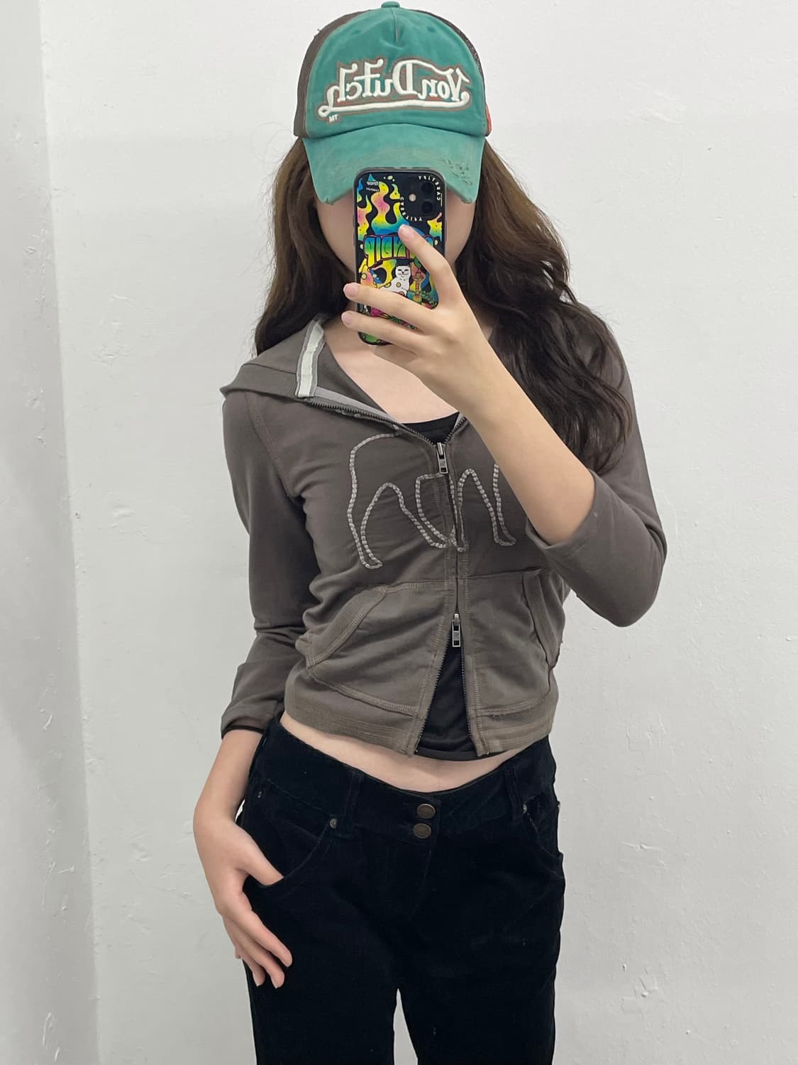 아베크롬비 자수 스티치 2way 집업 상품이미지1