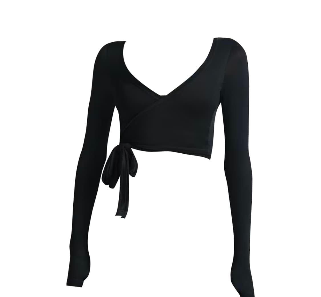 나이키스킴스 스트레치 니트 긴팔 랩 탑 S사이즈 상품이미지2