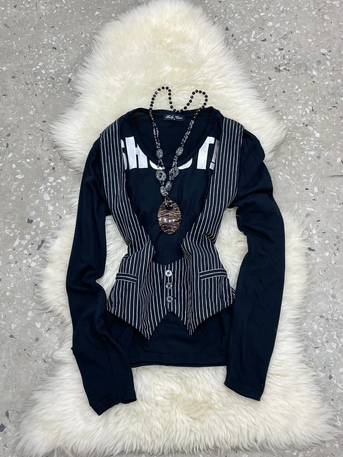 긱시크 레이어드 베스트 탑 상품이미지1